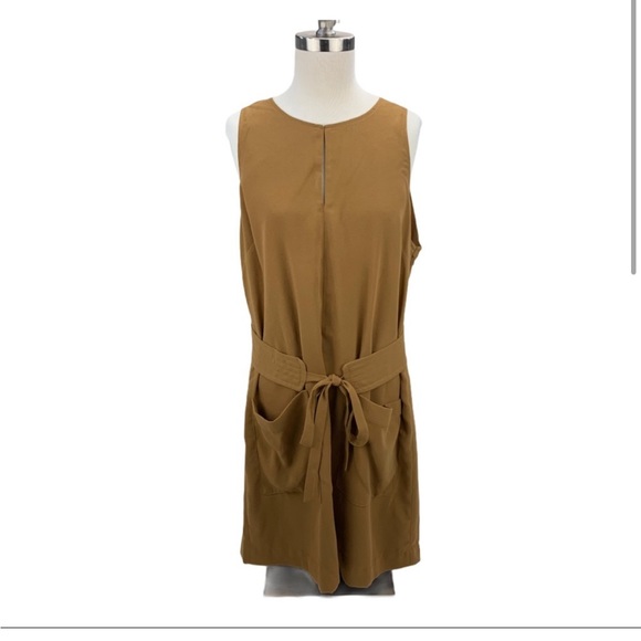 Joie Belted Puck Tan Mini Dress XL - Picture 3 of 7